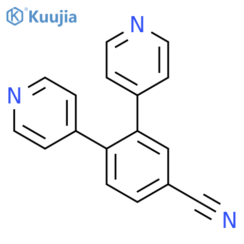 3,4-Di(pyridin-4-yl)benzonitrile structure