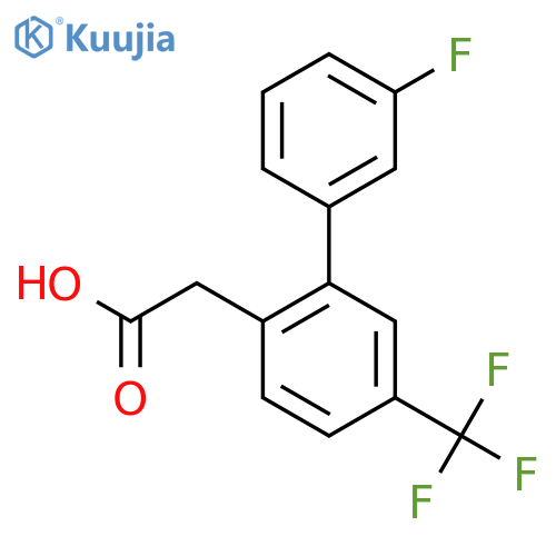 2-(3'-Fluoro-5-(trifluoromethyl)biphenyl-2-yl)acetic acid structure