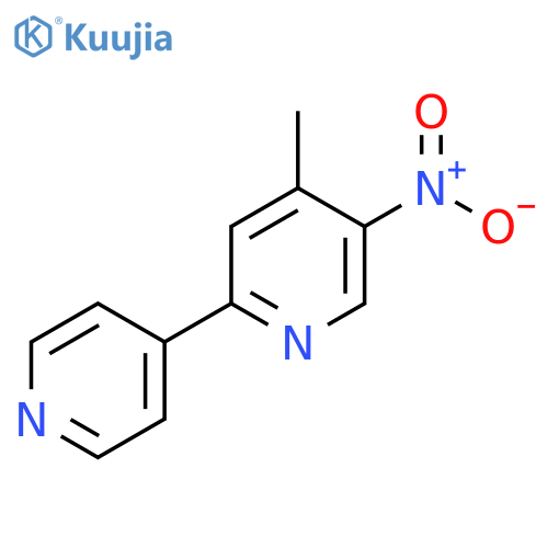 4-Methyl-5-nitro-2-(pyridin-4-yl)pyridine structure