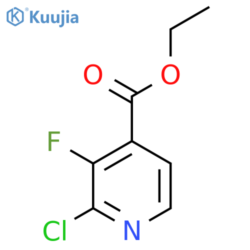 Ethyl 2-chloro-3-fluoro-4-pyridinecarboxylate structure