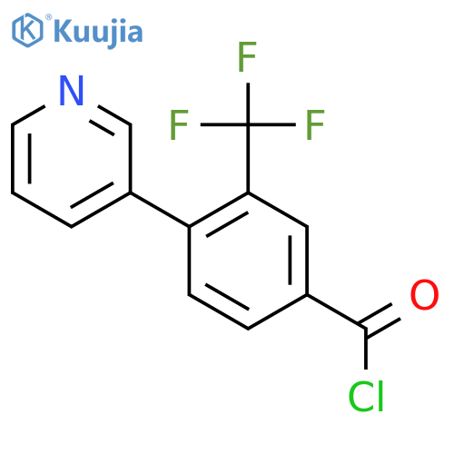 4-(Pyridin-3-yl)-3-(trifluoromethyl)benzoyl chloride structure