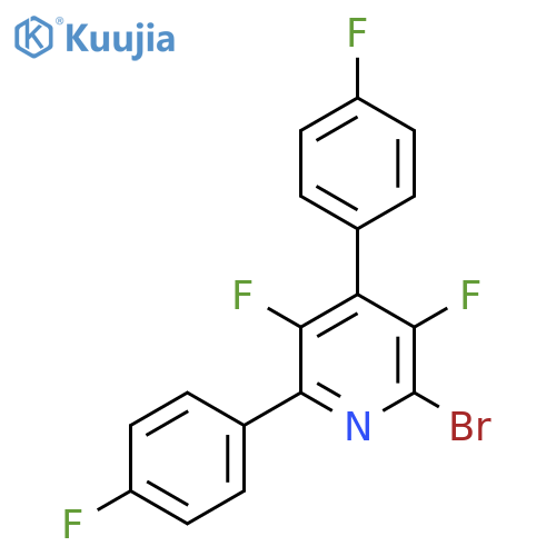2-Bromo-3,5-difluoro-4,6-bis(4-fluorophenyl)pyridine structure