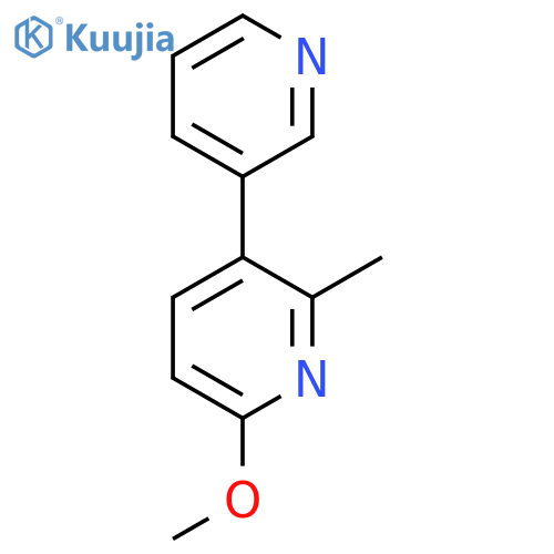 6-Methoxy-2-methyl-3-(pyridin-3-yl)pyridine structure