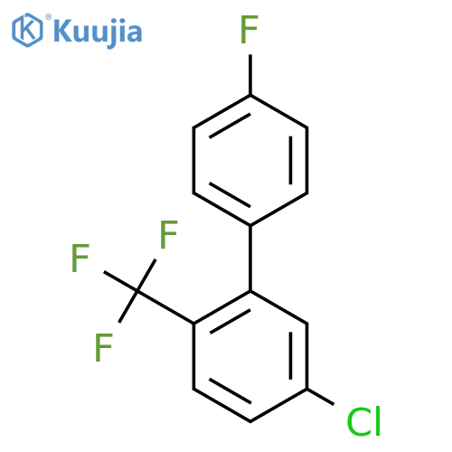 5-Chloro-4'-fluoro-2-(trifluoromethyl)biphenyl structure