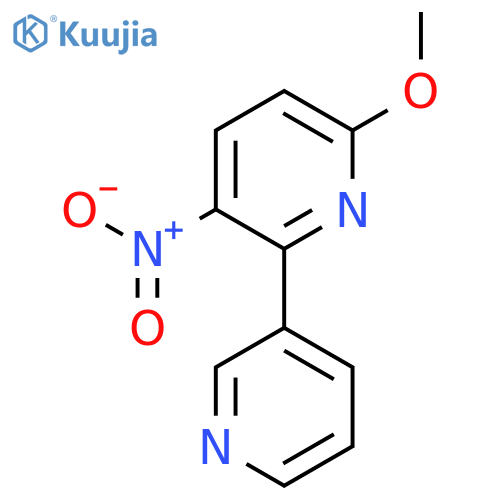 6-Methoxy-3-nitro-2-(pyridin-3-yl)pyridine structure