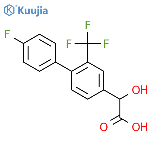 2-(4'-Fluoro-2-(trifluoromethyl)biphenyl-4-yl)-2-hydroxyacetic acid structure