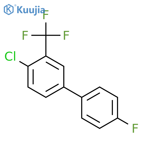 4-Chloro-4'-fluoro-3-(trifluoromethyl)biphenyl structure