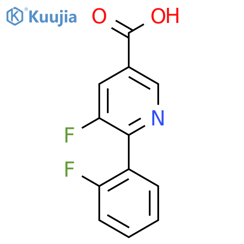 5-Fluoro-6-(2-fluorophenyl)nicotinic acid structure
