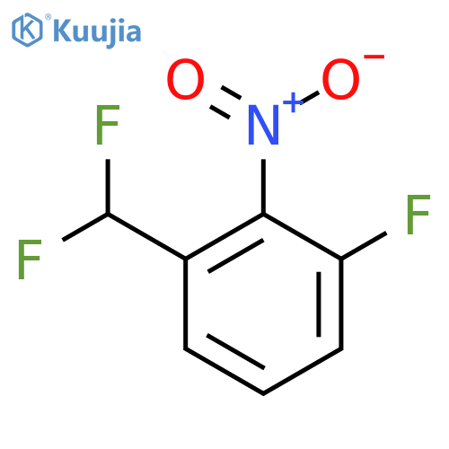 1-(Difluoromethyl)-3-fluoro-2-nitrobenzene structure