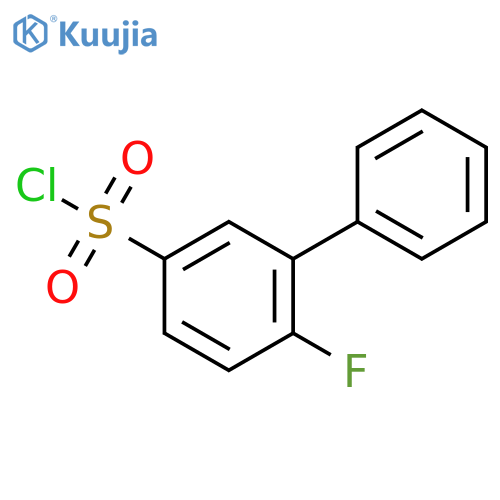 4-fluoro-3-phenylbenzene-1-sulfonyl chloride structure