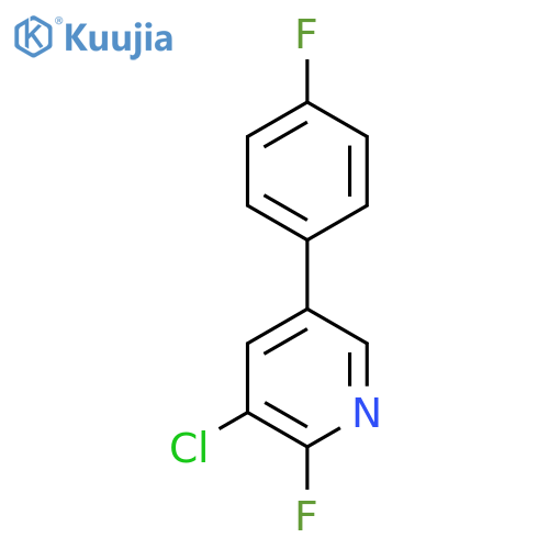 3-Chloro-2-fluoro-5-(4-fluorophenyl)pyridine structure