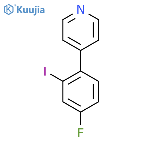 4-(4-Fluoro-2-iodophenyl)pyridine structure