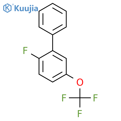 2-Fluoro-5-(trifluoromethoxy)biphenyl structure