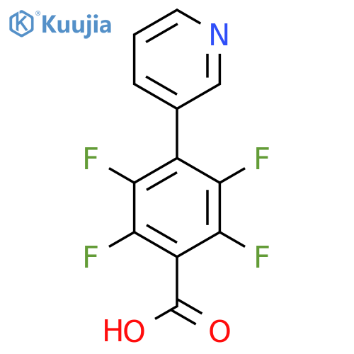 2,3,5,6-Tetrafluoro-4-(pyridin-3-yl)benzoic acid structure