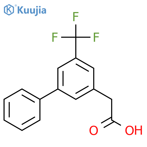 2-(5-(Trifluoromethyl)biphenyl-3-yl)acetic acid structure