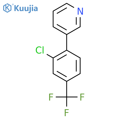 3-(2-Chloro-4-(trifluoromethyl)phenyl)pyridine structure