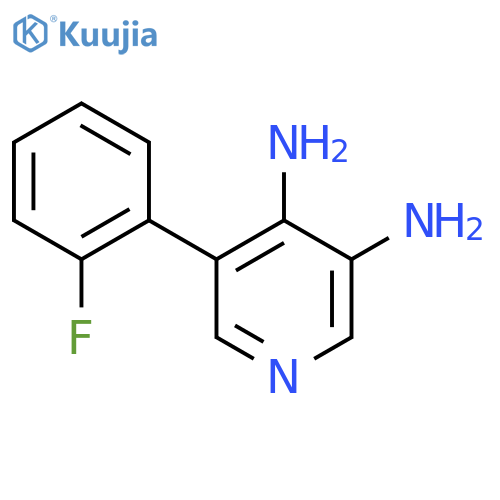 5-(2-Fluorophenyl)pyridine-3,4-diamine structure