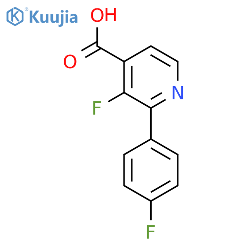 3-Fluoro-2-(4-fluorophenyl)isonicotinic acid structure
