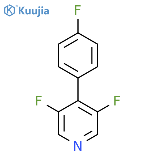 3,5-Difluoro-4-(4-fluorophenyl)pyridine structure