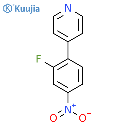 4-(2-Fluoro-4-nitrophenyl)pyridine structure