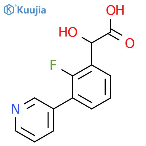 2-(2-Fluoro-3-(pyridin-3-yl)phenyl)-2-hydroxyacetic acid structure