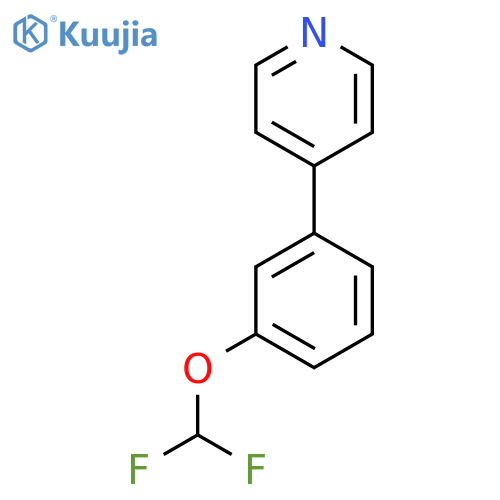 4-(3-(Difluoromethoxy)phenyl)pyridine structure