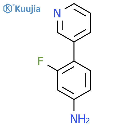 3-Fluoro-4-(pyridin-3-yl)aniline structure