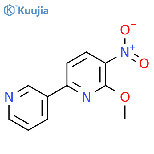 2-Methoxy-3-nitro-6-(pyridin-3-yl)pyridine structure