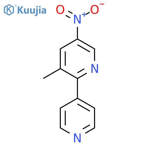 3-Methyl-5-nitro-2-(pyridin-4-yl)pyridine structure
