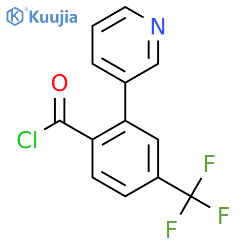 2-(Pyridin-3-yl)-4-(trifluoromethyl)benzoyl chloride structure