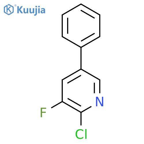 2-Chloro-3-fluoro-5-phenylpyridine structure