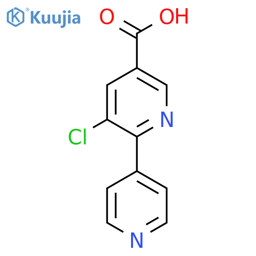 5-Chloro-6-(pyridin-4-yl)nicotinic acid structure