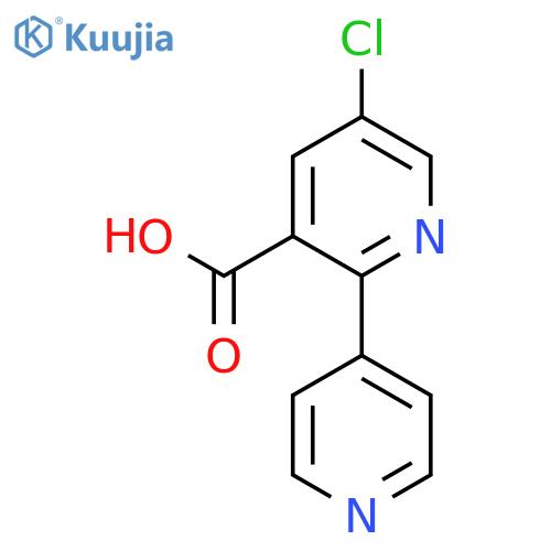 5-Chloro-2-(pyridin-4-yl)nicotinic acid structure