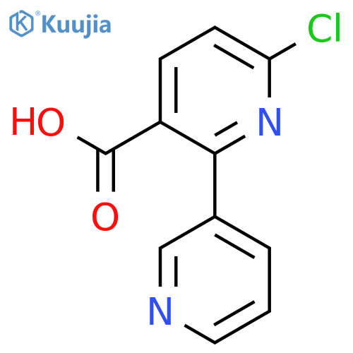 6-Chloro-2-(pyridin-3-yl)nicotinic acid structure