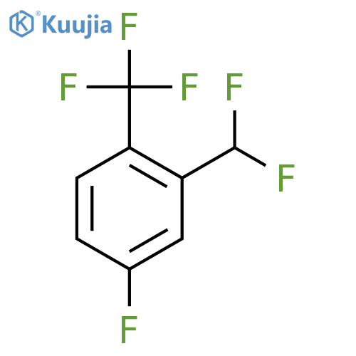 2-(Difluoromethyl)-4-fluoro-1-(trifluoromethyl)benzene structure