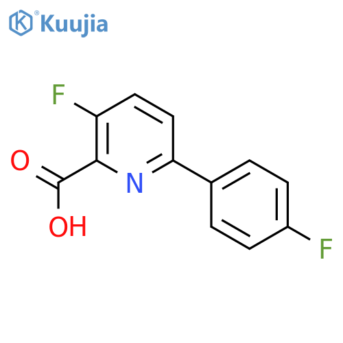 3-Fluoro-6-(4-fluorophenyl)picolinic acid structure