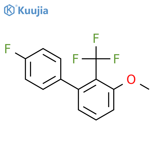 4'-Fluoro-3-methoxy-2-(trifluoromethyl)biphenyl structure