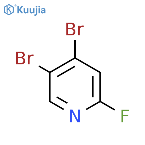 4,5-Dibromo-2-fluoropyridine structure
