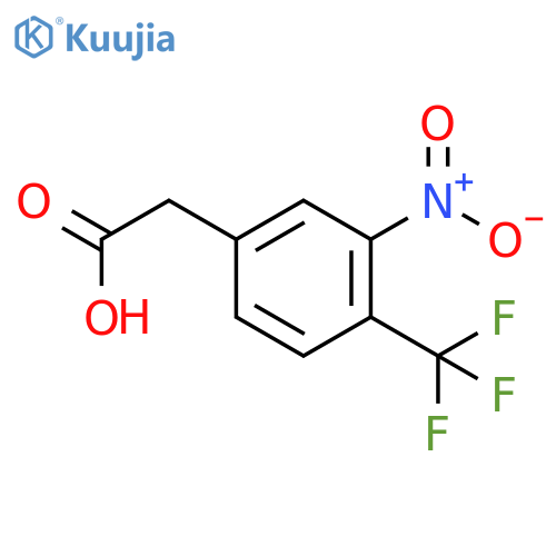 2-(3-Nitro-4-(trifluoromethyl)phenyl)acetic acid structure