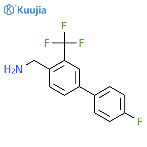 (4'-Fluoro-3-(trifluoromethyl)biphenyl-4-yl)methanamine structure