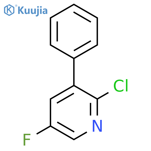 2-Chloro-5-fluoro-3-phenylpyridine structure