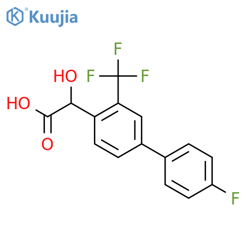 2-(4'-Fluoro-3-(trifluoromethyl)biphenyl-4-yl)-2-hydroxyacetic acid structure