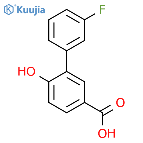 3'-Fluoro-6-hydroxybiphenyl-3-carboxylic acid structure