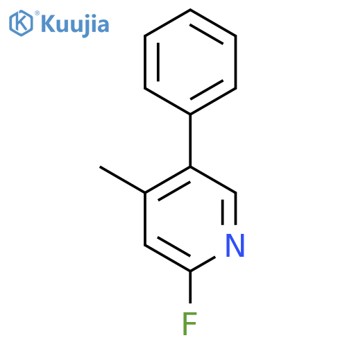 2-Fluoro-4-methyl-5-phenylpyridine structure