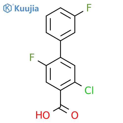 5-Chloro-2,3'-difluorobiphenyl-4-carboxylic acid structure