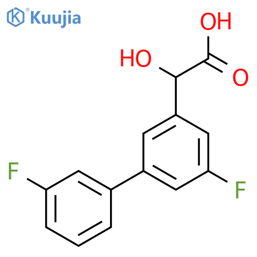 2-(3',3-Difluorobiphenyl-5-yl)-2-hydroxyacetic acid structure