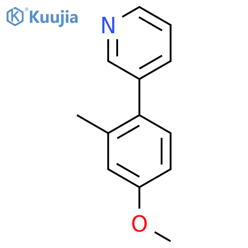 3-(4-Methoxy-2-methylphenyl)pyridine structure