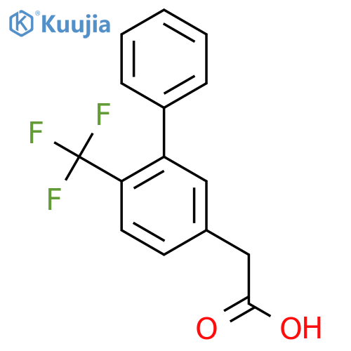 2-(6-(Trifluoromethyl)biphenyl-3-yl)acetic acid structure