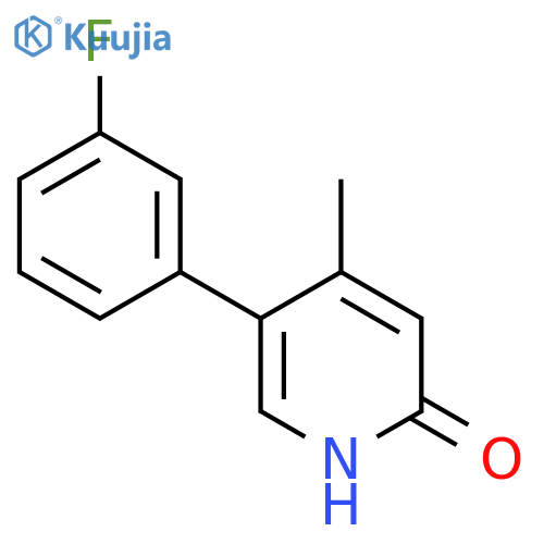 2(1H)-Pyridinone, 5-(3-fluorophenyl)-4-methyl- structure
