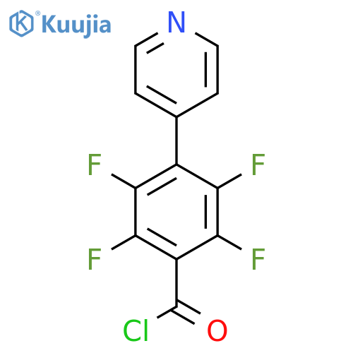 2,3,5,6-Tetrafluoro-4-(pyridin-4-yl)benzoyl chloride structure